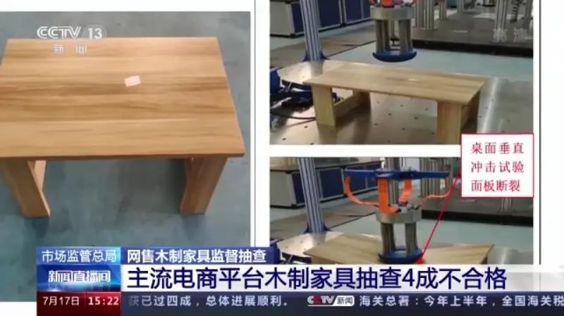 【木材资讯】央视曝光！网售木制家具4成不合格！